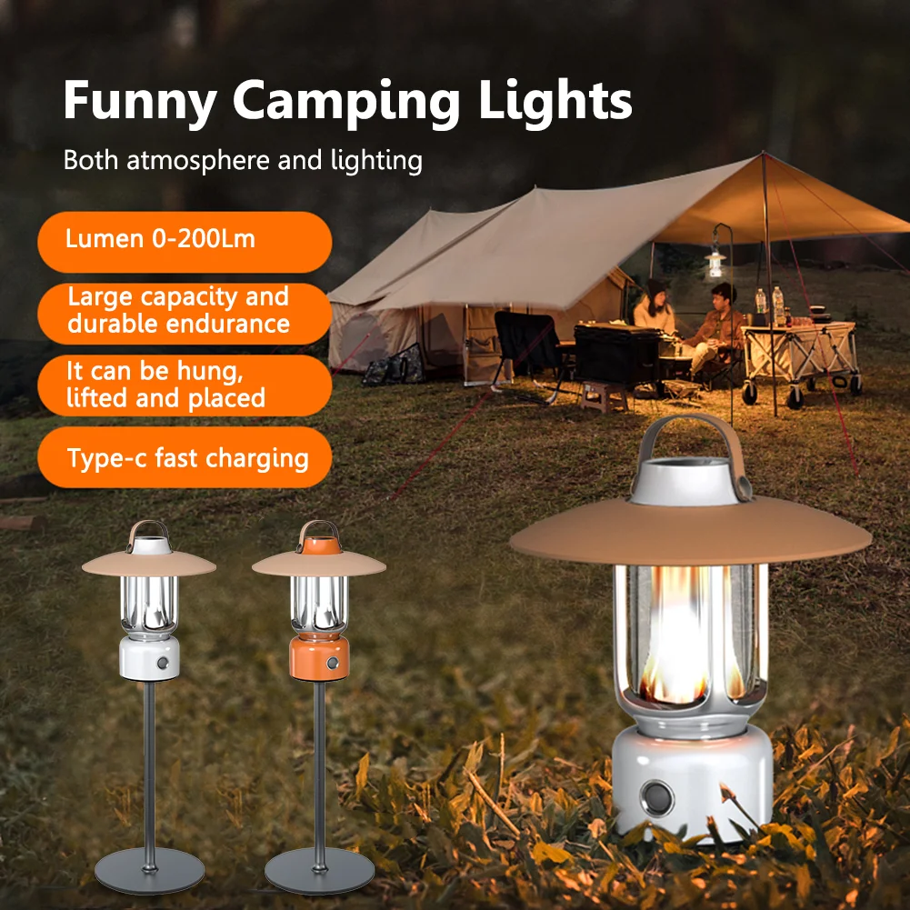 LED Camping Lantern Rechargeable Vintage LED Lanterns Waterproof Emergency  Lights for Outdoor Tent Hiking Power Outage Hurricane - AliExpress