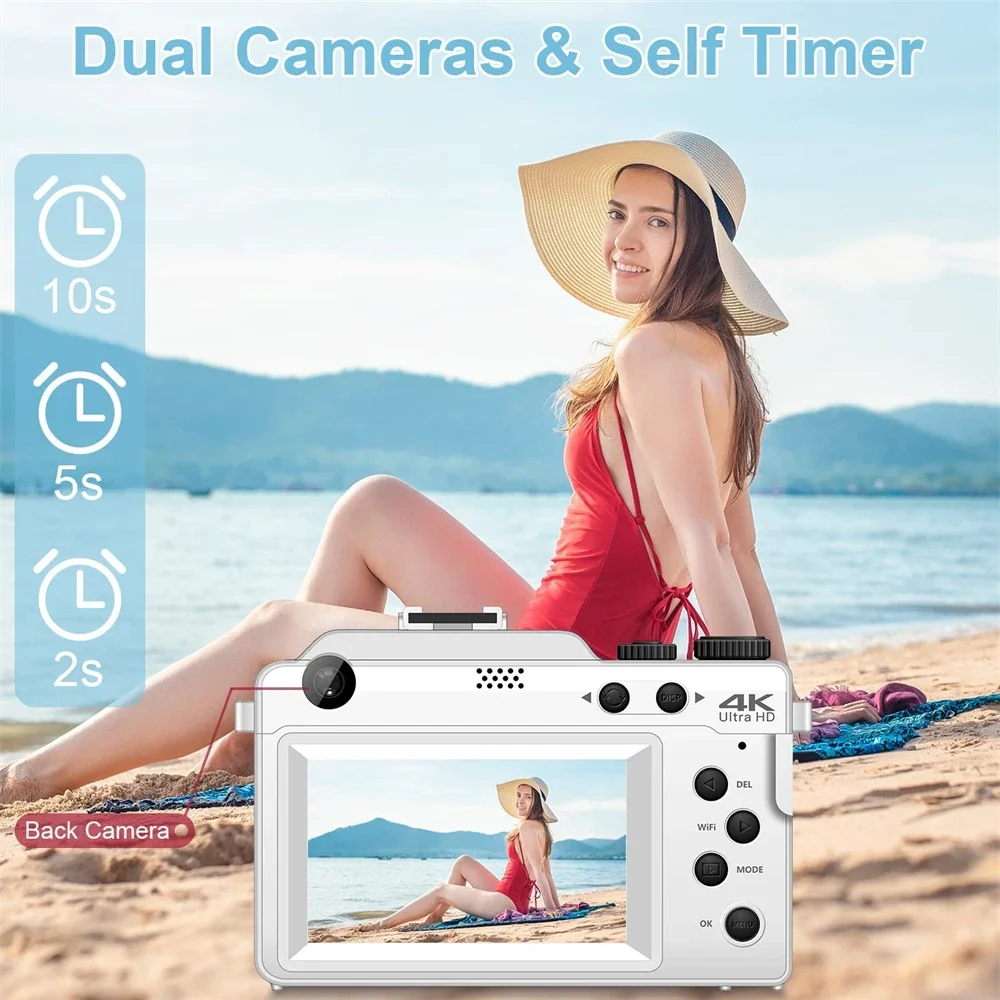 Dual-Lens 4K Selfie Vlogging Camera 3