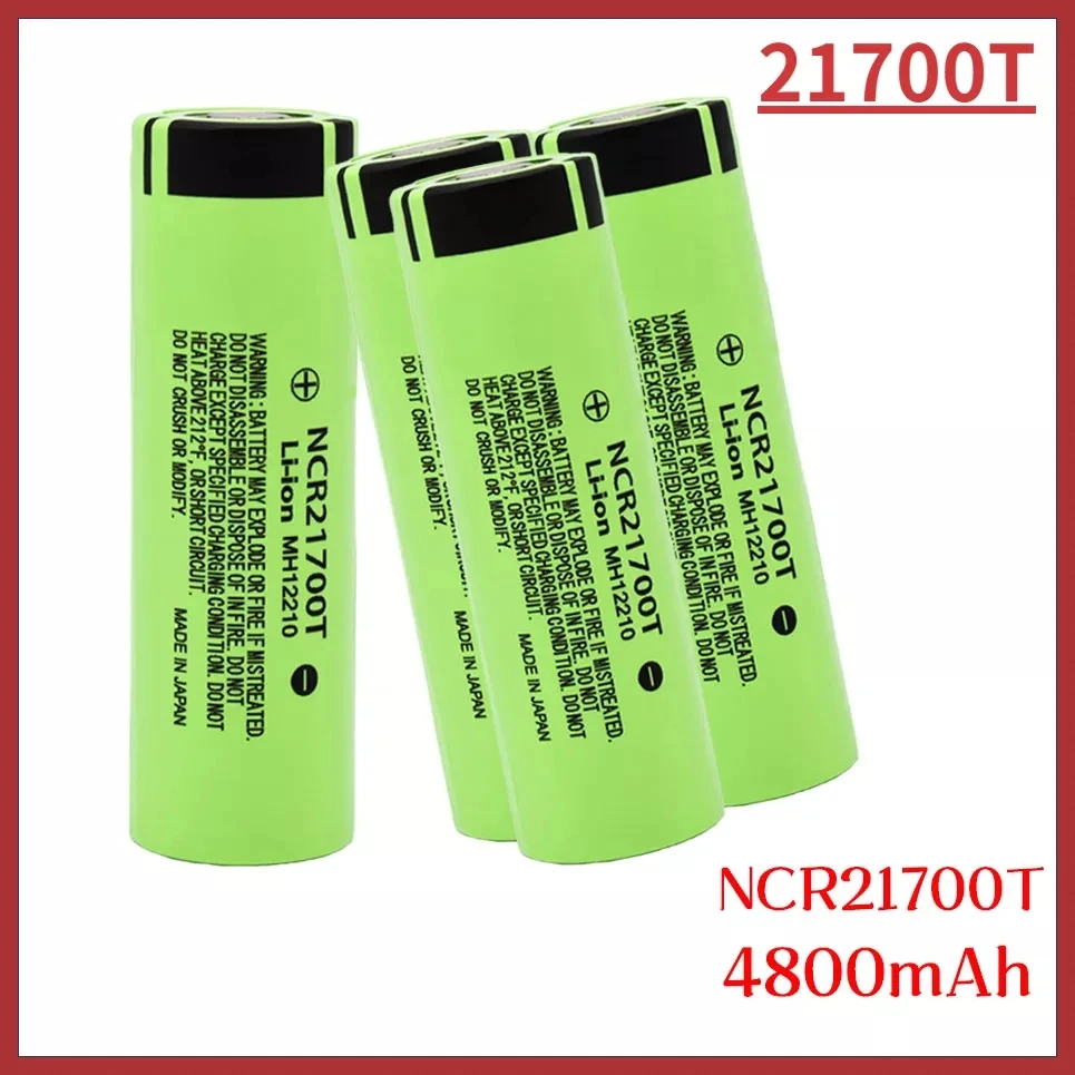 

Original 21700 Battery 4800mAh NCR21700 48T 3.7v Lithium Rechargeable Batteries High Capacity for Flashlight Toys HD Cell