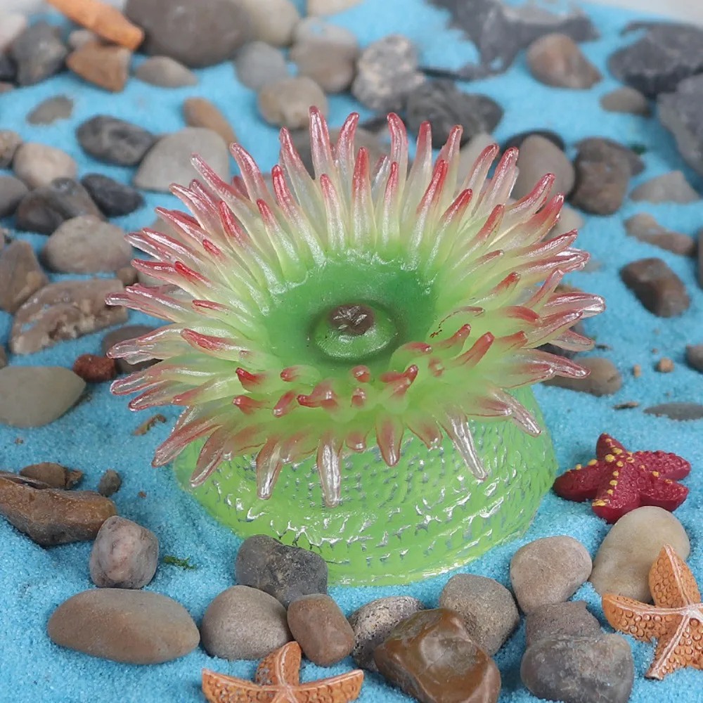 Solid Ocean Animal Figurine Marine Animals Lifelike Jellyfish Starfish Anemones Plastic multi-colored Sea Life Model