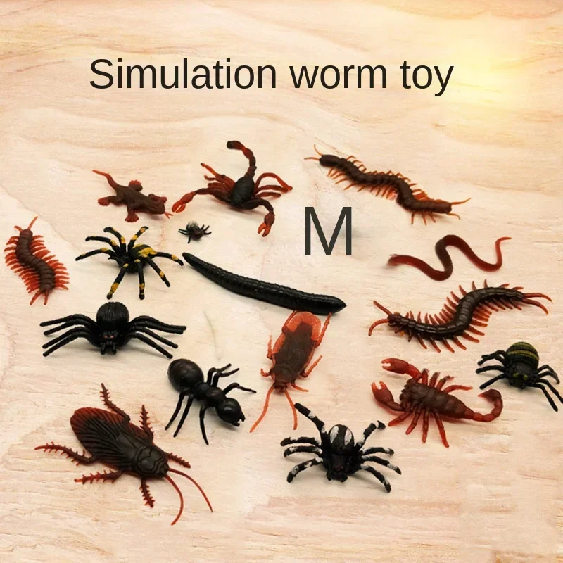 Fake Roaches Scary Insects Plastic Bug Realistic Bug Prop Scary Artificial Spider Bat Cockroach Insect Trick Toy for Party Favor prank toys joke toys