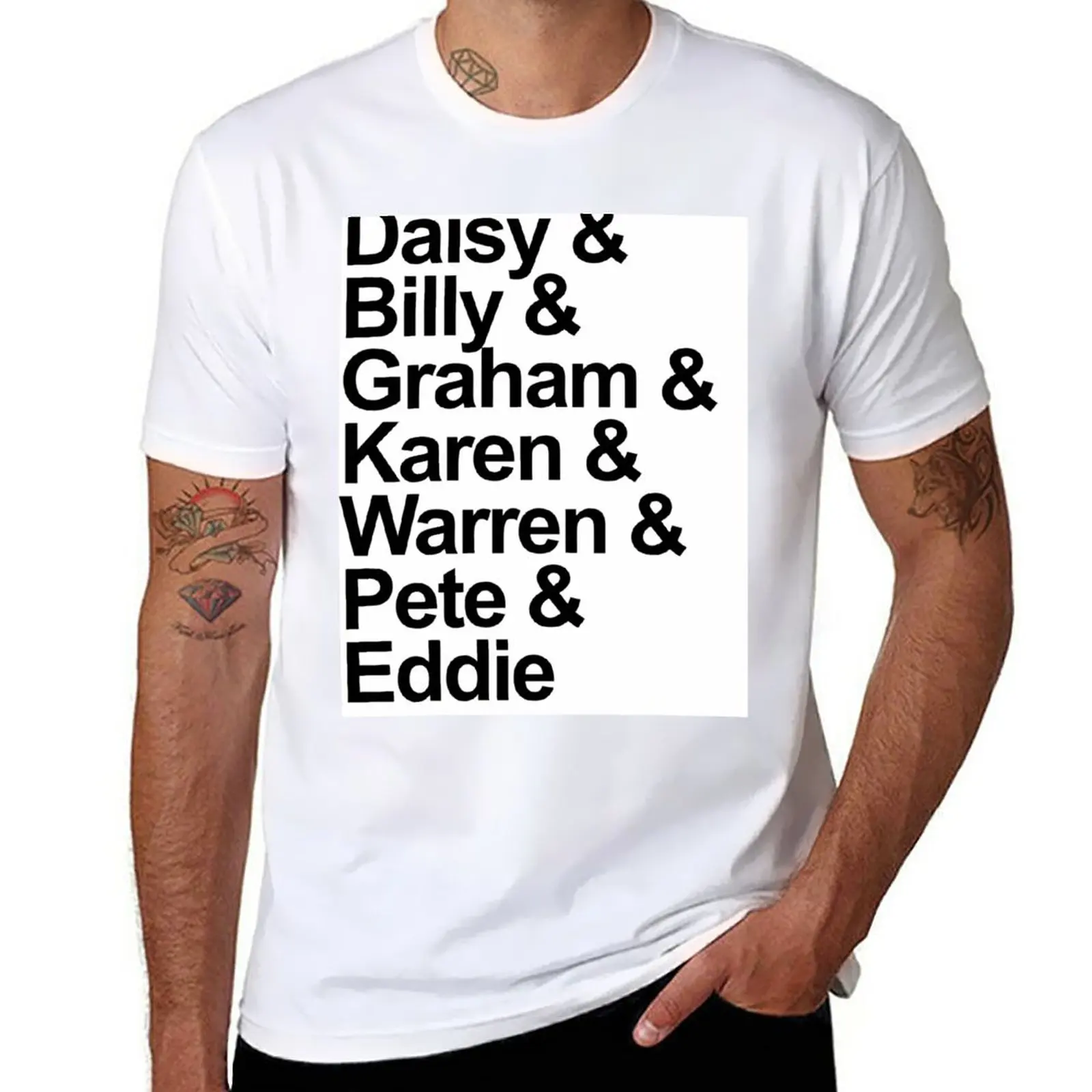 Daisy Jones And The Six T-Shirt Summer Top Shirts Graphic Tees Mens Graphic T-Shirt Pack