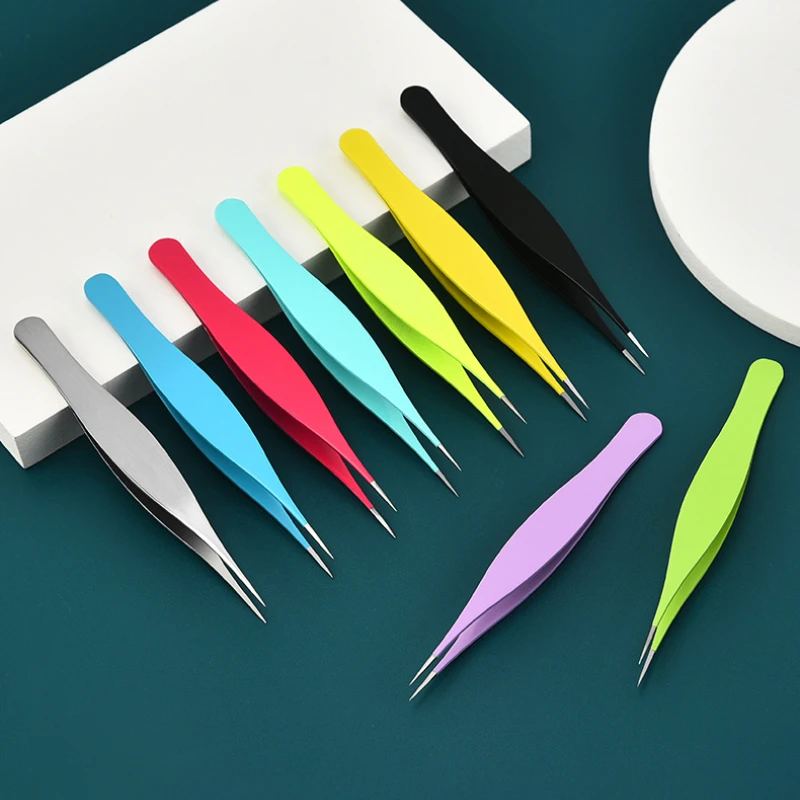 

New Super Pointed Acne Clip Acne Needle Grafting Eyelash Clip Blackhead Clip Fake Eyelash Tweezers Feauty Tool Lash Tweezers