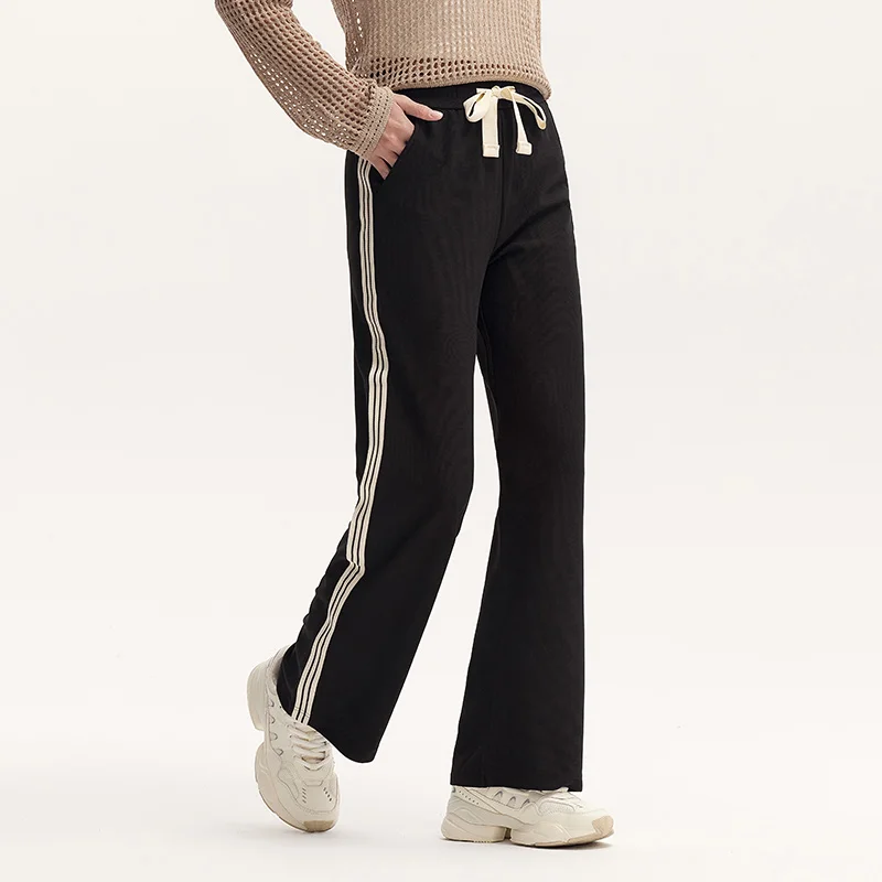 Semir Casual Pants Women Color-Blocked Straight Pants Leg-Lengthening And Simple Trendy Summer Textured Long