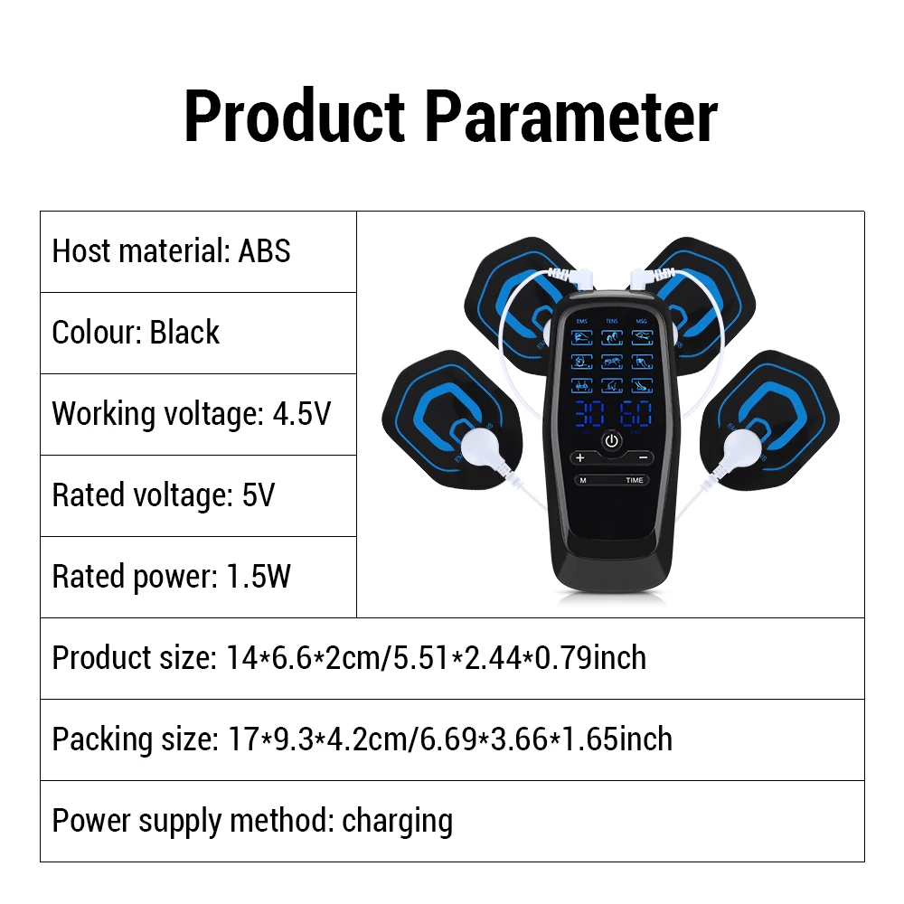 Alle dele inkluderet i EMS massagekit