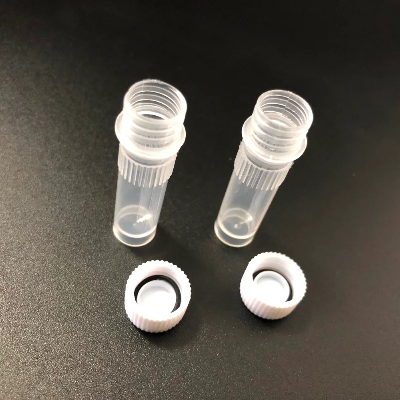 500Pcs 1ml Cryovial 10mm&times;40mm PP Cryogenic Vials Stand Laboratory Cryogenic Vials Washer