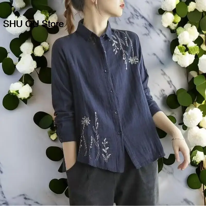 

chinese clothes woman Chinese traditional costume hanfu modern tang suit female style top dress china style embroidery T-Shirt