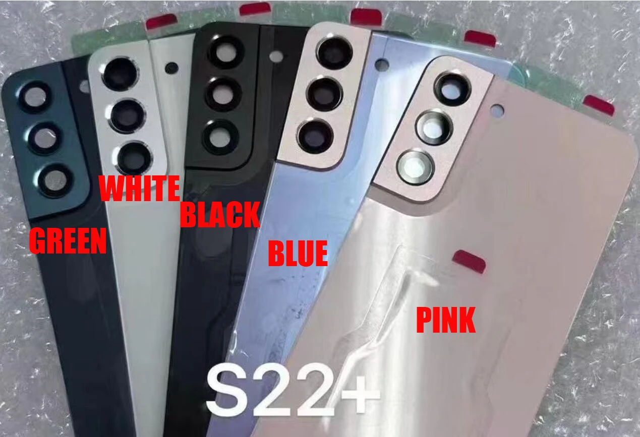(O-E-M) SM-S22 플러스 S22+용 후면 유리 커버 케이스 배터리 커버 도어 하우징 S22P 배터리 뚜껑 후면 커버