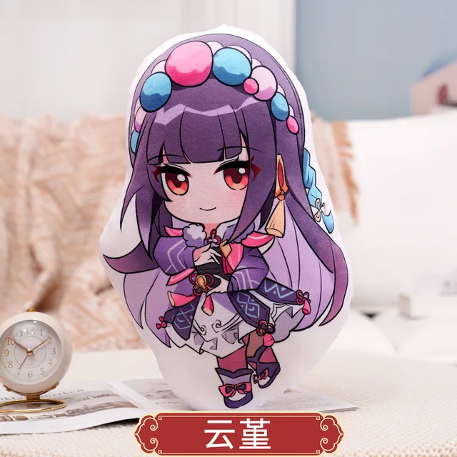 Genshin Impact Zhongli Tartaglia Xiao Venti Diluc Kaeya Paimon Keli Cosplay Anime Plush Toys Kawaii Cartoon Pillow Specification yunjin