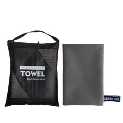 Oversized Quick-Dry Sand-Free Microfiber Beach Towel - Super Absorbent & Soft - 80x180CM (Dark Grey)
