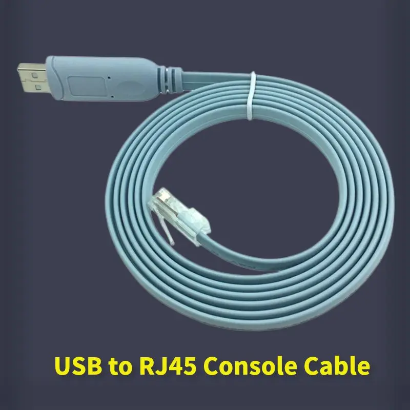 USB-Verlängerungskabel RJ45 Konsolenkabel FTDI USB FT232R Chip RS232 Level Shifter 1,8M 3M 5M für Cisco H3C HP Huawei Router