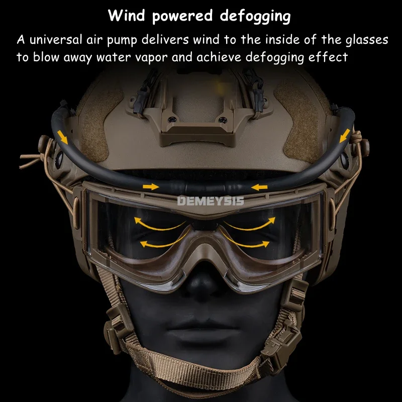 Tactical Goggles Defogger Outdoor Hunting Shooting Airsoft Anti-fog Kit