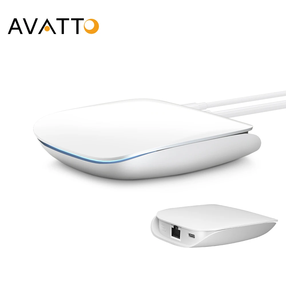 Фото Беспроводной пульт дистанционного управления AVATTO Tuya Zigbee3.0, док-станция для умного дома, для Alexa Google Home Assistant №1