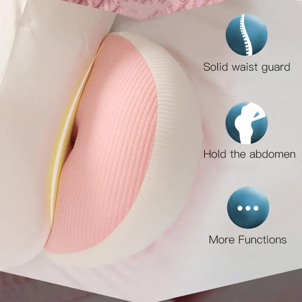 Washable Pregnancy Pillow Comfortable Pregnancy Pillow with Zipper Closure Double-sided Belly Back Support for Women Super Soft