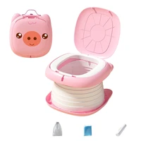 Kids Travel Toilet Stool Foldable and Lightweight Infant Baby Potty Small Children WC Support Up to 50kg Load Bearing 2