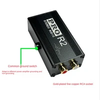 1 PCS Ground Loop Audio Isolator RCA Noise Suppressor Isolator Audio Signal Noise Reducer 2