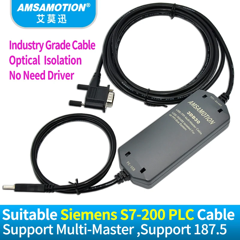 Suitable Siemens Cable S7-200 Smart PLC ST CRS Line USB-PPI Download 6ES7 901-3DB30-0XA0 Isolation