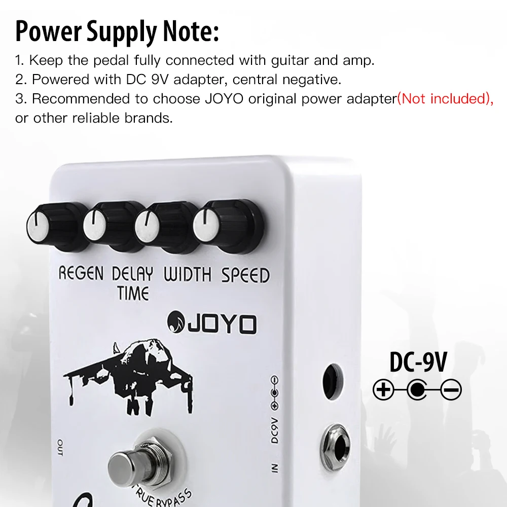 JF-07 CLASSIC FLANGER Guitar Pedal Metallic Flanger Sounds & Rapid Tremulous Vib