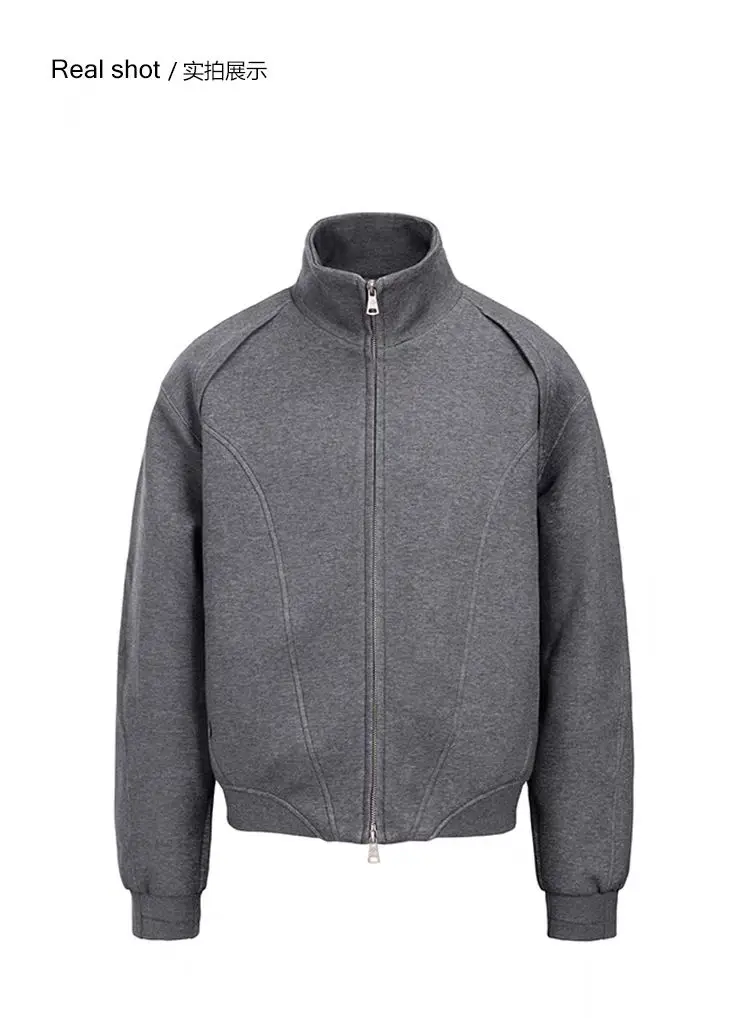 C  25ss Commuter space cotton jacket curved separation line design casual minimalist cleanfit