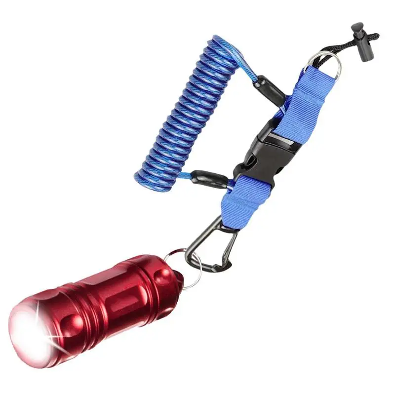 Diving Lanyard With Clip Retractable Dive & Fishing Lanyard Heavy Duty