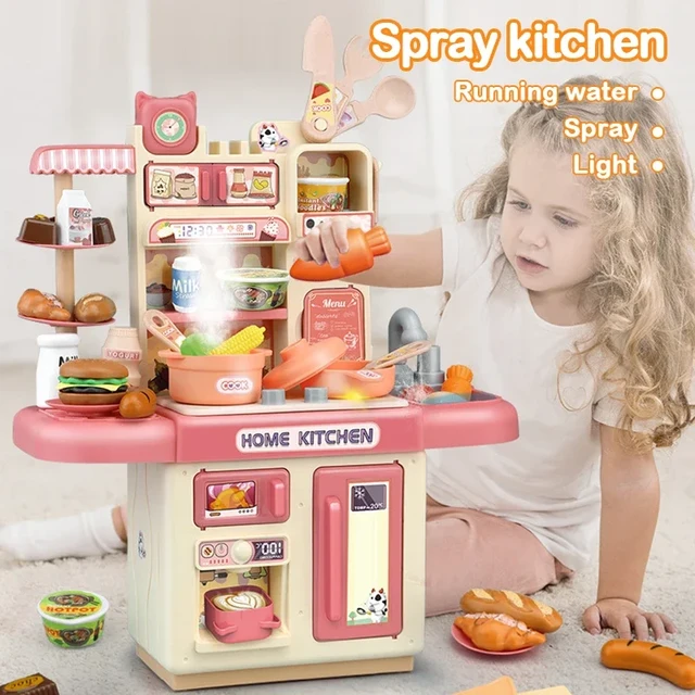 Baby Kitchen Toy Food Cooking Simulation Educational Montessori Toys 