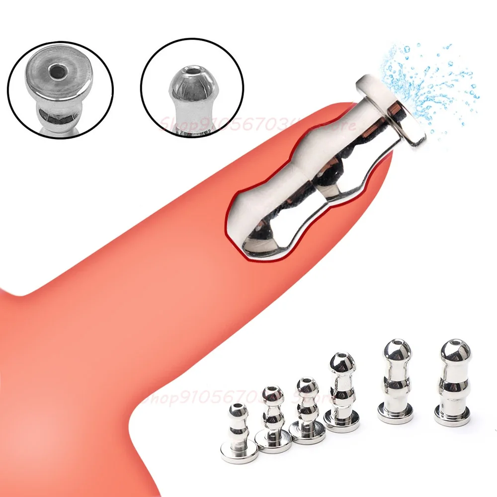 6 Size Male Urethral Dilator Penis Plug Metal Hollow Urethral Catheter Sounding Stimulation Adult Products Sex Toys For Men 18+