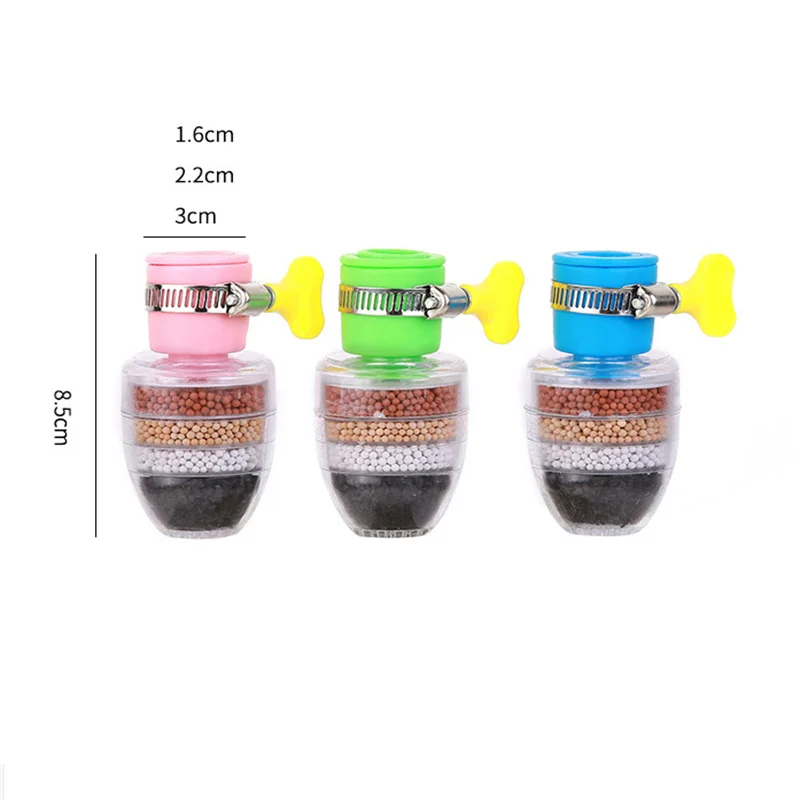6-layers Water Filter Tap Purifier Medical Stone Coconut Charcoal Nozzle for Faucet Kitchen Accesories Mixer Aerator Bathroom