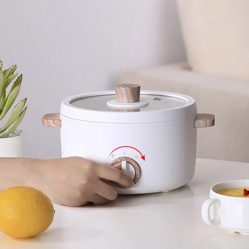 Multi-function Mini Cookers Electric Cooking Boiling Pot Electric Heat Pan Dormitory Household 1-2 People Electric Rice Cookers 3