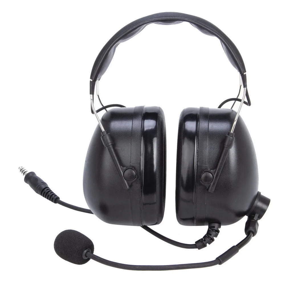 U94 PTT+Universal Aviation Headset Pilot Headphone for Hytera Walkie Talkie Earpiece PD780 PT580H PD780G PD782 PD782G PD785 Radi