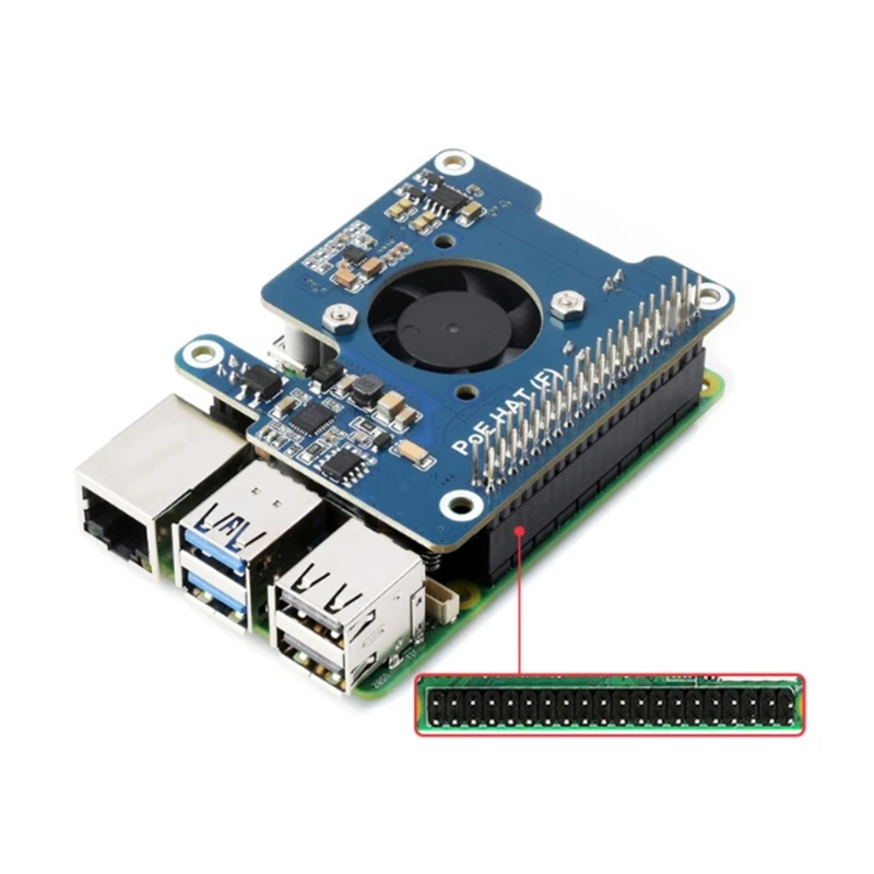 POE HAT 802.3af/at մϴ. Ʈũ ǥ PoE(Power Over Ethernet) 5 HAT