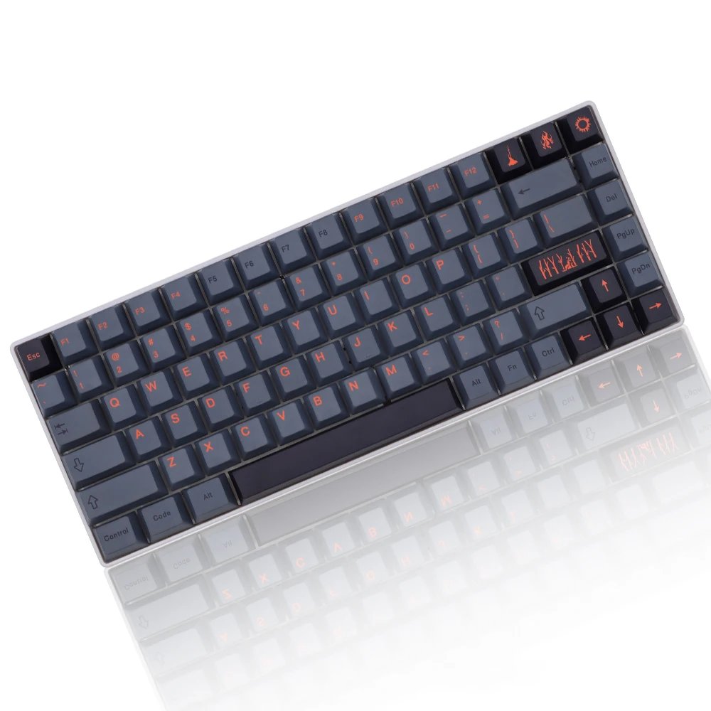 Gmk Cinder Keycaps Japonês Inglês Cereja Perfil Pbt 5-side Tintura Sublimação Teclado Mecânico Keycap para mx Switch 61 63 64