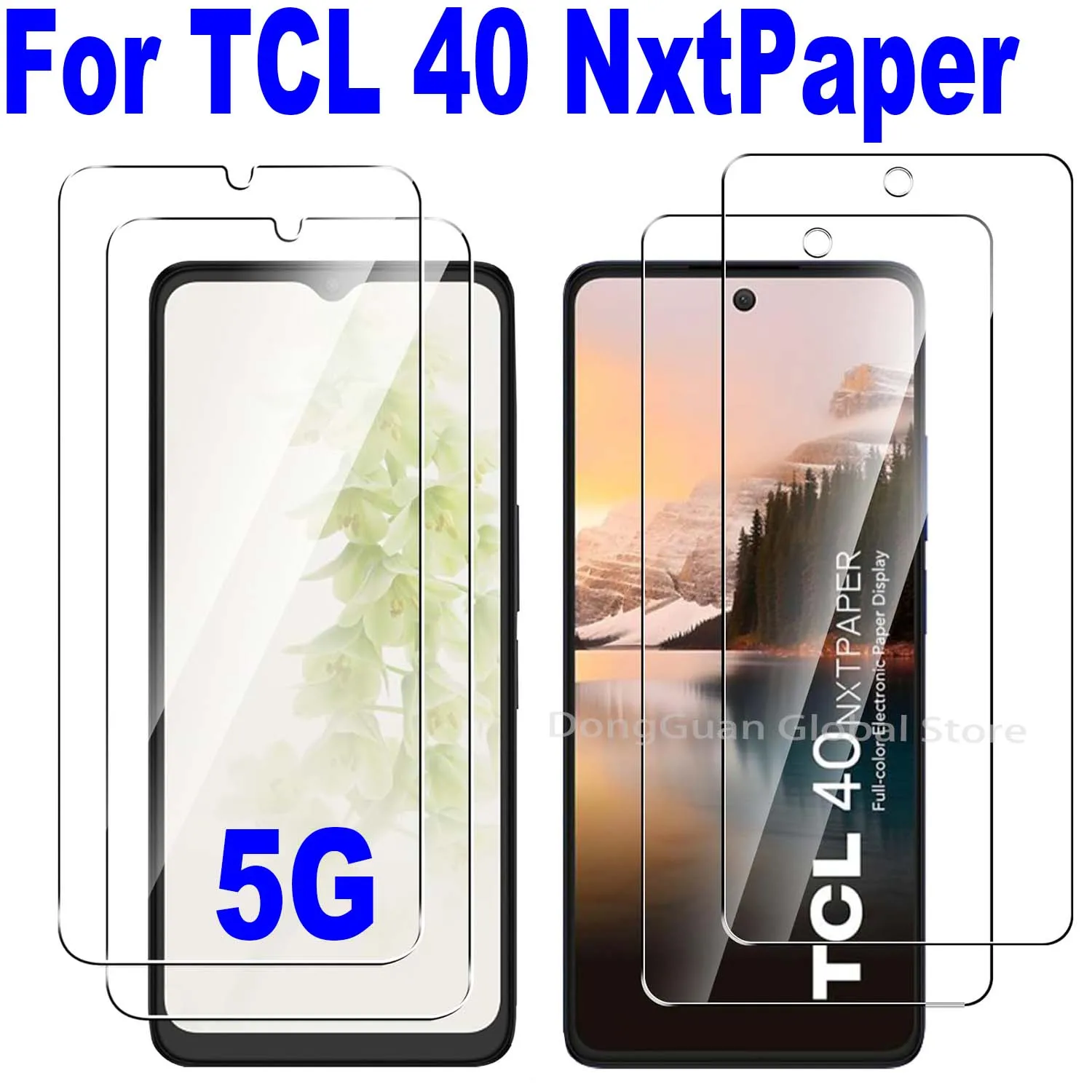 Закаленное стекло для TCL 40 NxtPaper 5G 4G, 2/4 шт., защитная стеклянная пленка для экрана закаленное стекло для alcatel tcl plex 2 шт партия протектор экрана для alcatel tcl plex 9h твердая взрывозащищенная защитная пленка