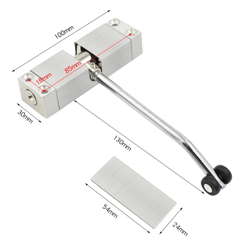 Stainless Steel Automatic Spring Door Closer Door Closing Device Can Adjust The Closing Device Furniture Hardware