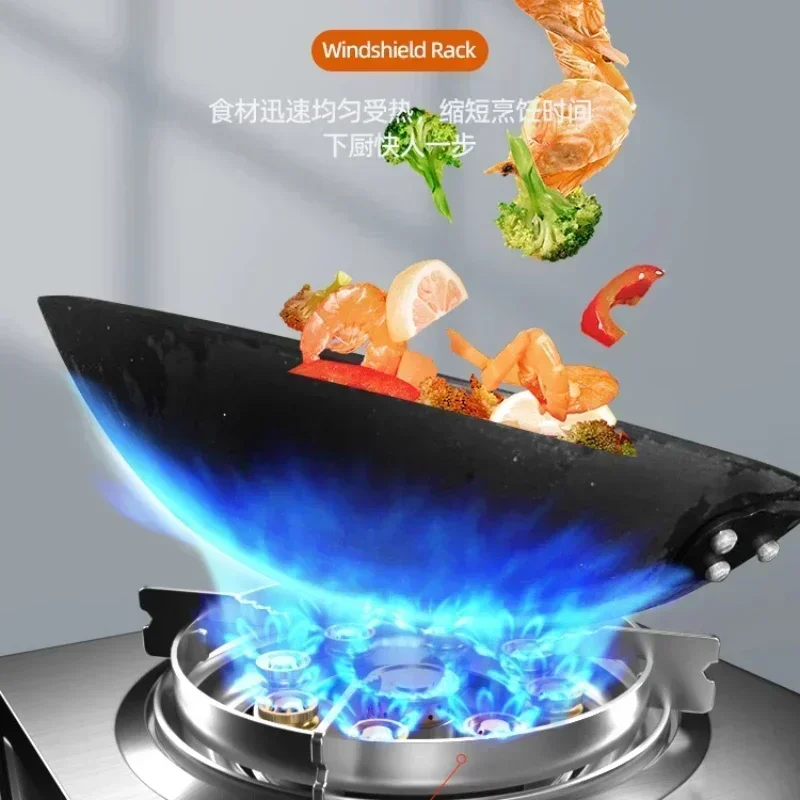 Household energy-saving single stove powerful desktop liquefied gas natural gas stove with automatic flameout 6
