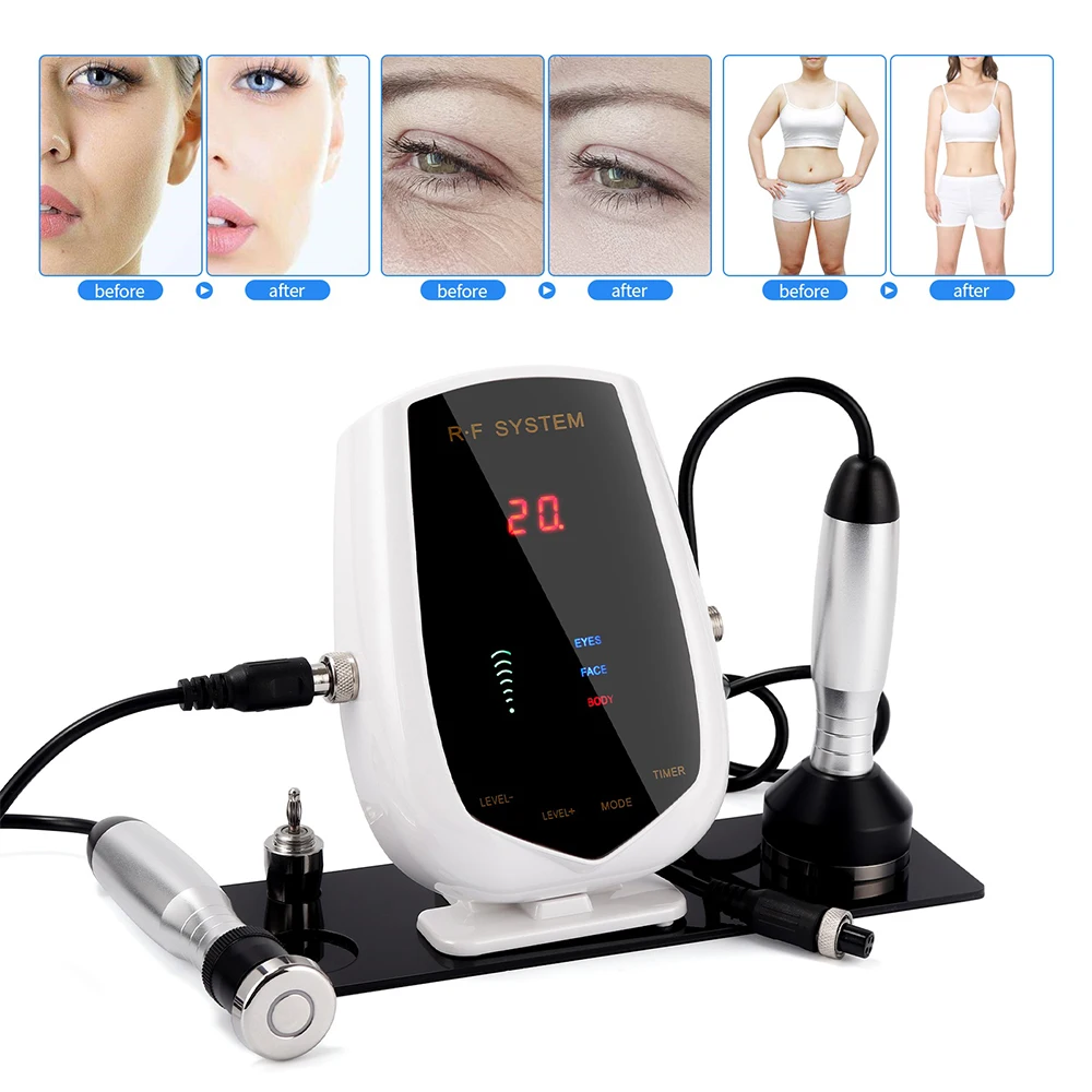 5MHz RF Tripolar Beauty Face&Eye&Body Radio Frequency Device Skin Rejuvenation Tightening Lifting Eye Bags Wrinkles Removal 5