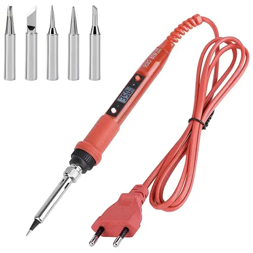 JCD Electric Soldering Iron 80W LCD Digital Display Adjustable temperature soldering iron tips 220V/110V Welding Solder Tool908S - Image 7