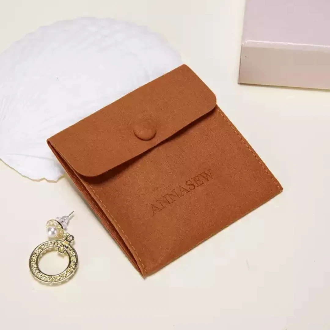 

50PCS Personalised Jewelry Box and Bag Wholesale OEM Logo Ring Pouches Bag for Jewelry