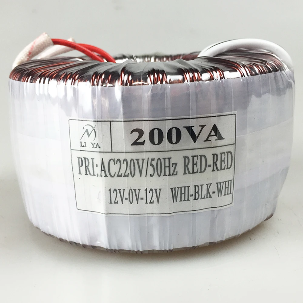 Trasformatore Toroidale Da 200W Da 220V A Doppio Amplificatore Di Potenza Da 12V Trasformatore Amplificatore Audio Alimentatore Può Essere Personalizz