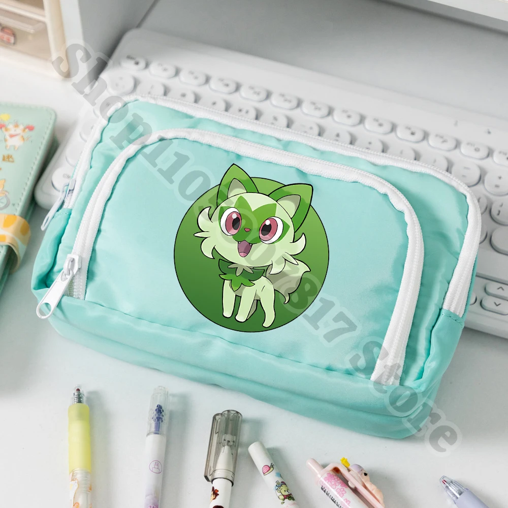 Niedliches Cartoon-Federmäppchen für Schüler, Squirtle Bulbasaur, Schulbedarf, für Jungen und Mädchen, Anime-Stifttasche, Schreibwaren-Aufbewahrungsbeutel, Geschenke – Detail 6