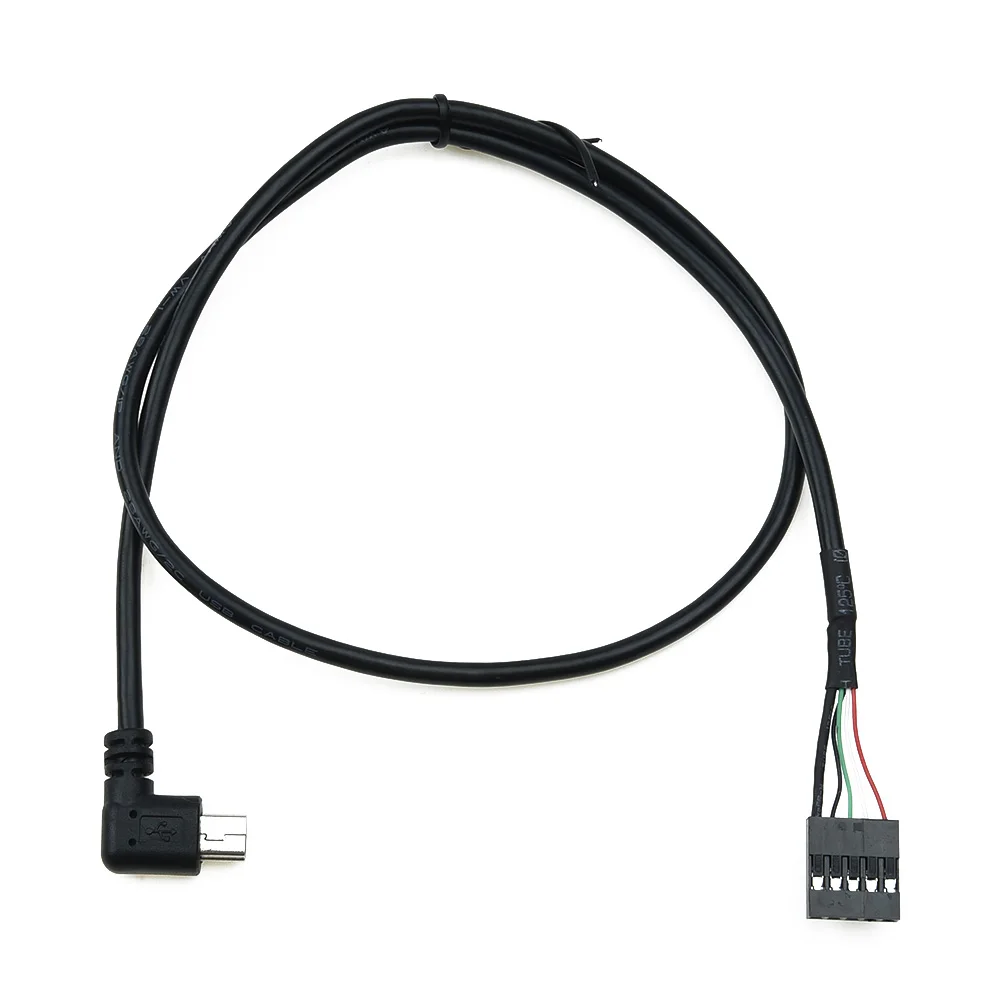 

PC Computer Motherboard 9P To Micro USB To 2.54mm 5Pin USB To Micro USB Data Cord Aluminum Foil Woven Mesh Cable