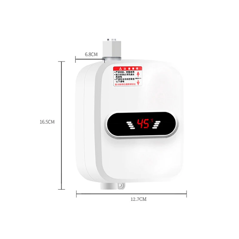 EU/US Plug 3500W Electric Thankless Mini Instant Hot Water Heater 220/110V bathroom Faucet Tap Heating 3 Seconds Instant Heating