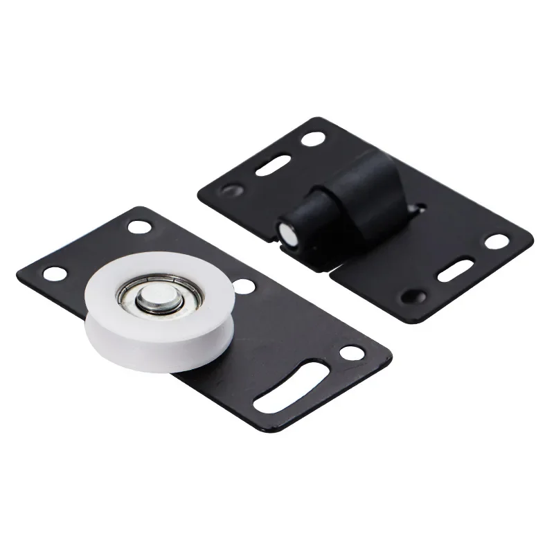 1set Door Rollers Stainless Steel Sliding Door Wheel Cabinet Nylon Pulley Hanging Wheel For Wardrobe Furniture Hardware sliding door roller,sliding door pulley