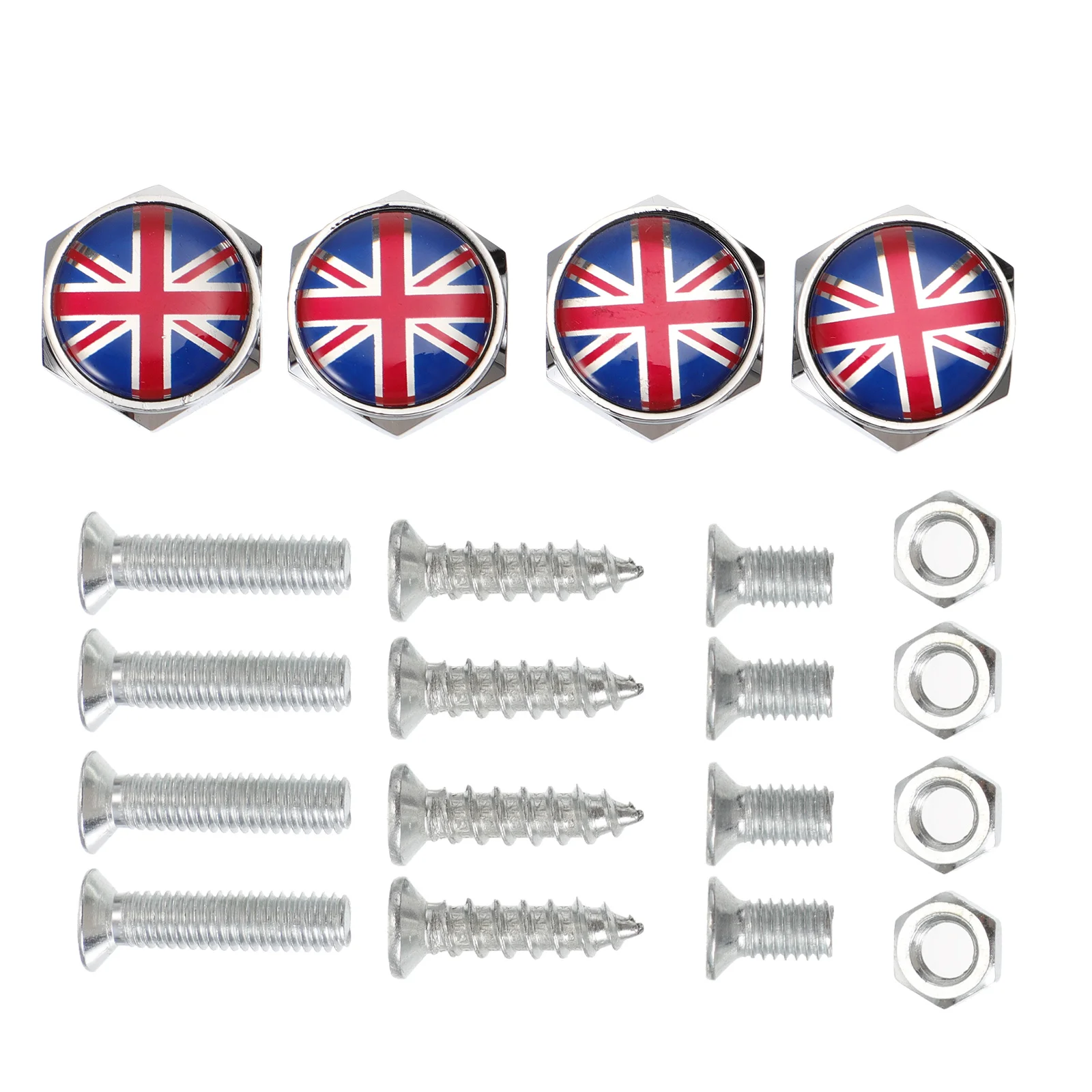 

4 Pcs Screws License Plate Motorcycle Bolts Frame Dedicated Aluminum Alloy Fastener