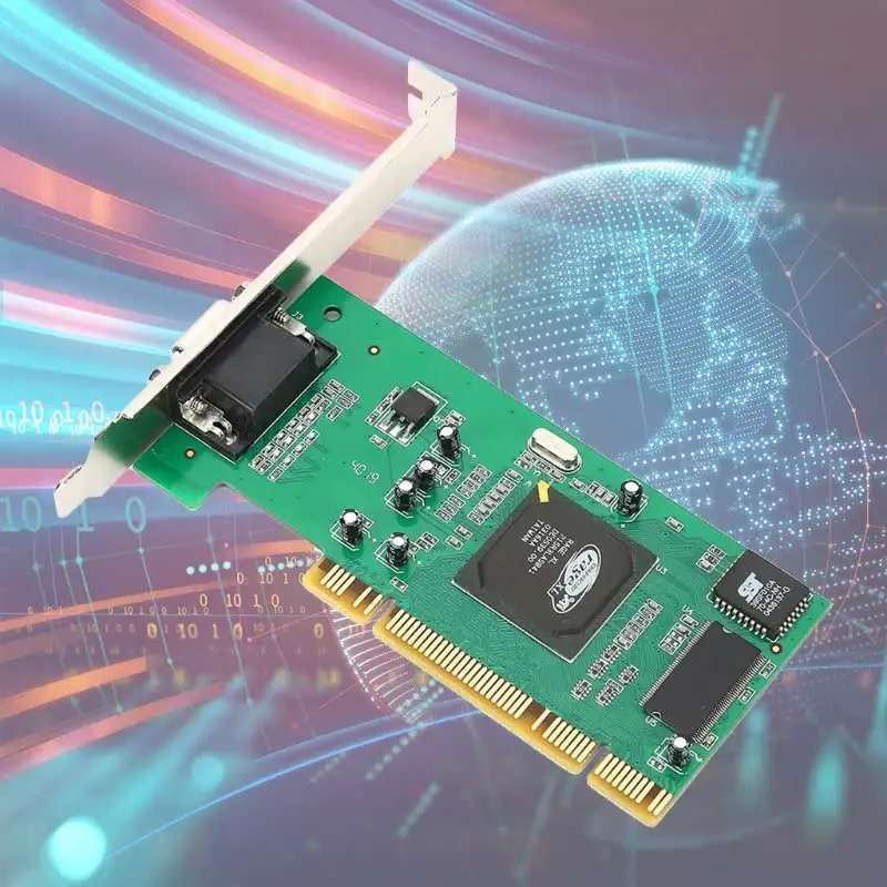 143 Scheda Grafica da 8 MB, VGA PCI 8 MB a 32 Bit Accessori per Computer Desktop Multi-Display per ATI Rage XL Che Supporta Tutte Le schede Madri con Spina PCI