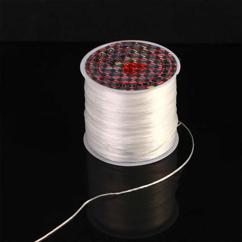 

DIY 0.8mm Rope Strong Elastic Bracelets Craft Stretch Cord Beading Thread Fibre Wire Bracelet String