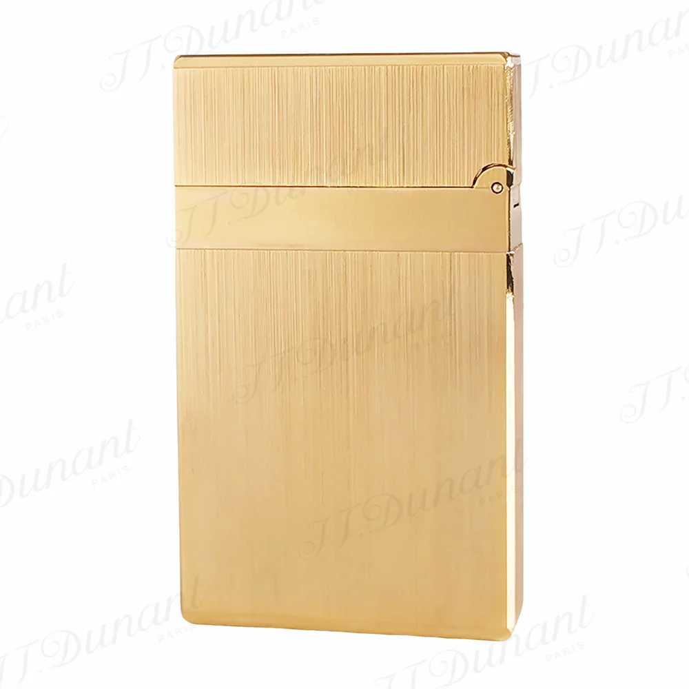 New Style JT Dunant Lighter Bright Sound Brushing Metal Cigarette Tool Fashion Outdoor Tobacco Gadgets Good Birthday Gift