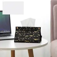 New Pu Leather Car Tissue Box Cute Cat Multi-Functional Storage Box Household Living Room Restaurant Coffee Table Drawer Box 1