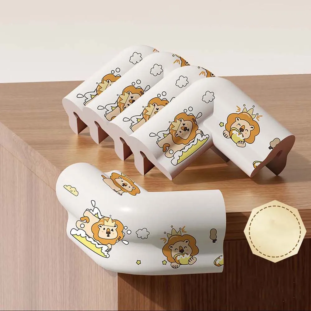 Creative Soft Baby Anti-collision Strip Cartoon Traceless NBR Edge Corner Beige Pink Anti-collision Protection Corner Kids