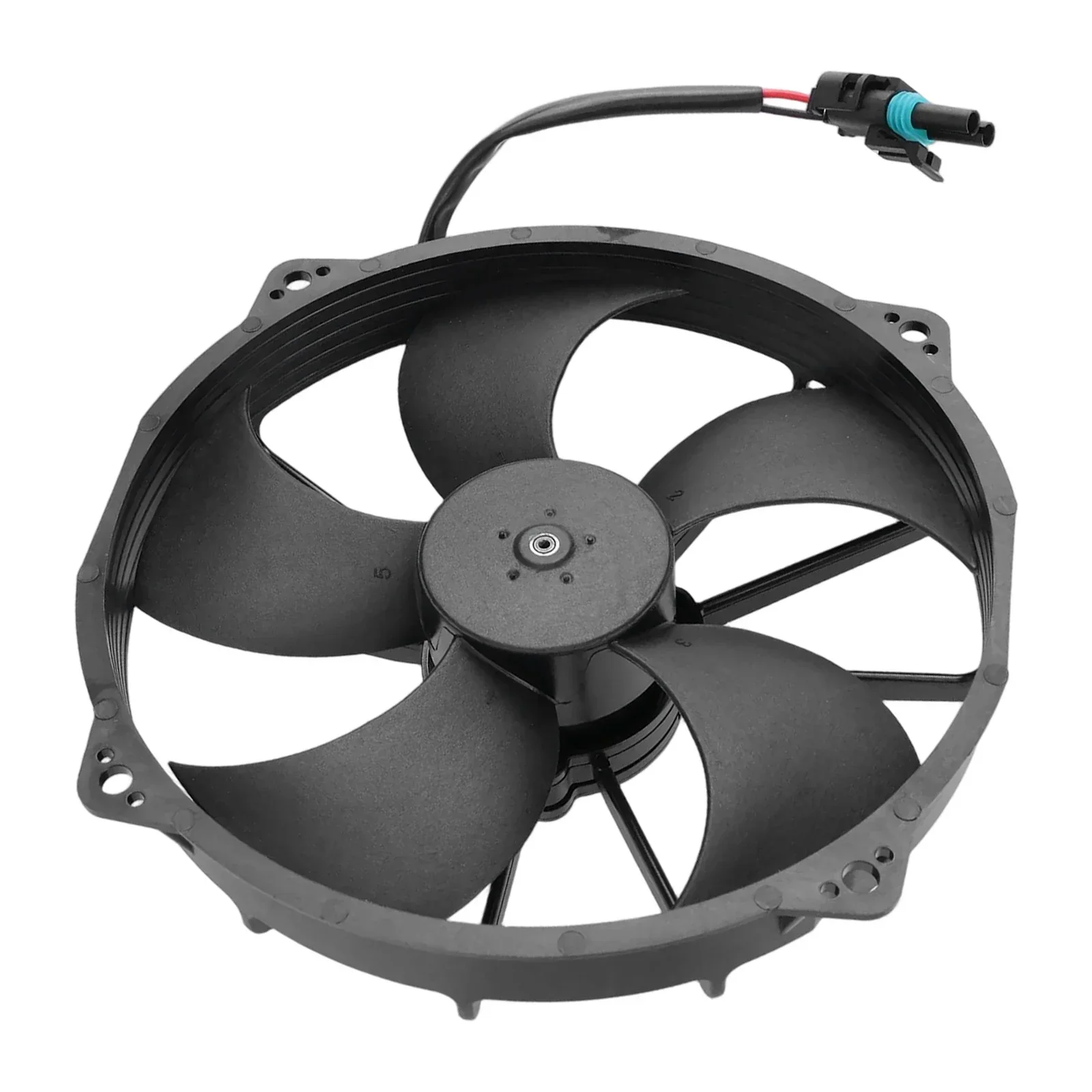 Black Plastic Radiator Cooling Fan Assembly for ATV