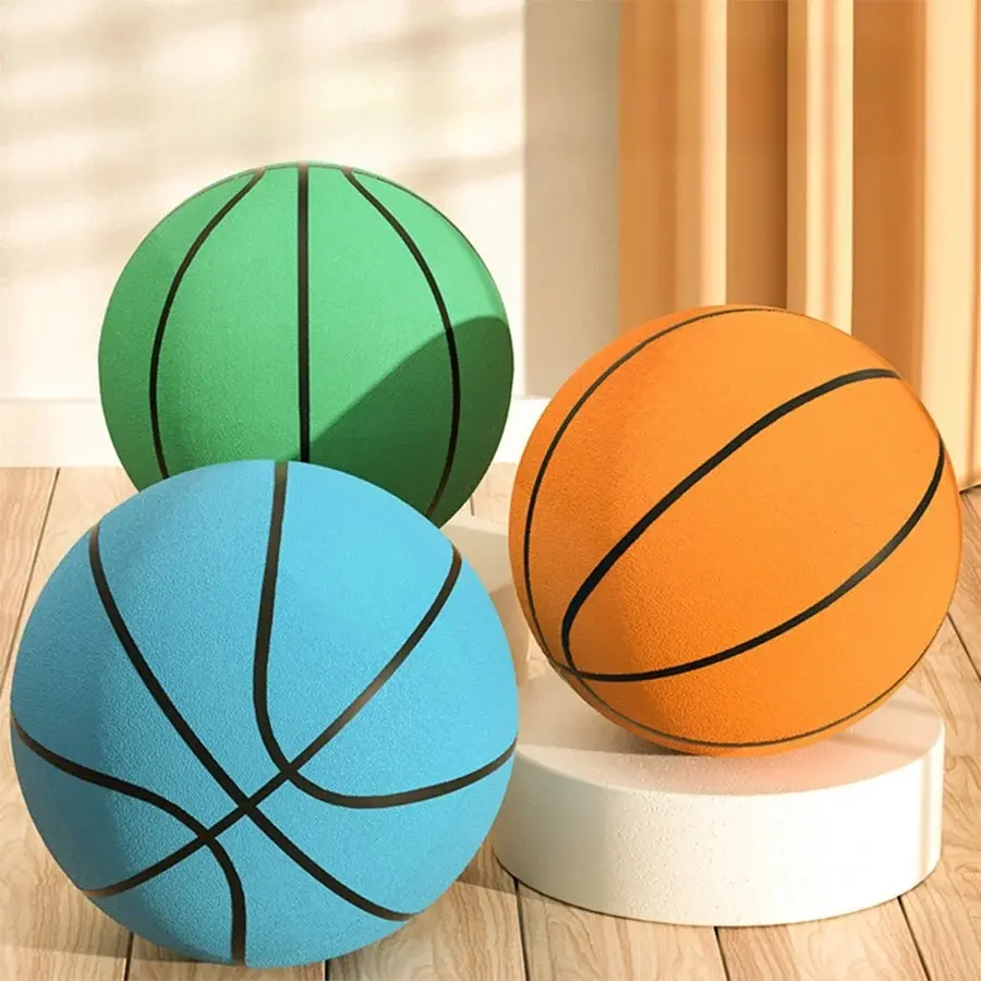 Sport Balls Silent Basketball High Elastic Mute Indoor Youth No. 3 No. 5